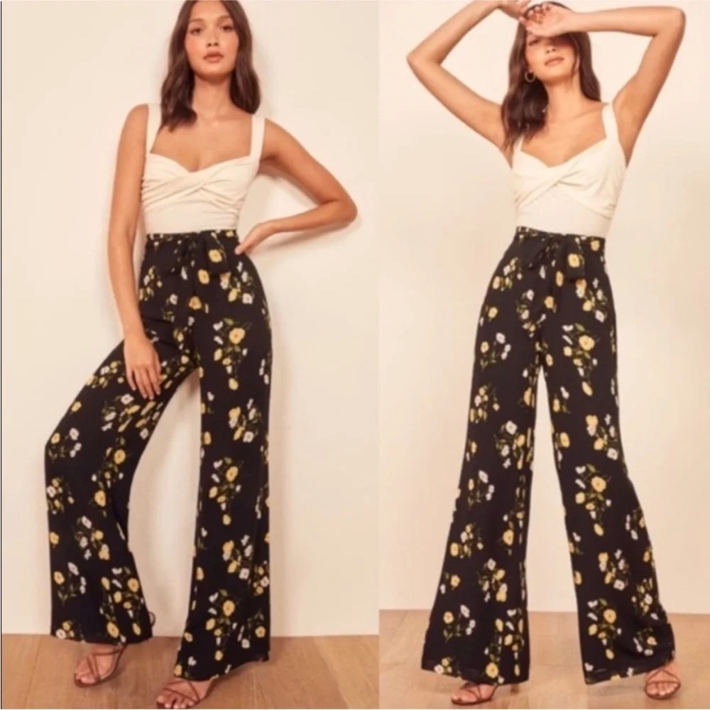Reformation rare floral straight leg pants NWT - Picture 11 of 11